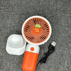 Orange Mini Handheld Cute Fruit Fan